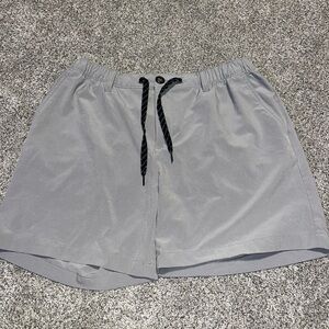 Xl chubbies gray athletic unlined shorts 6” euc